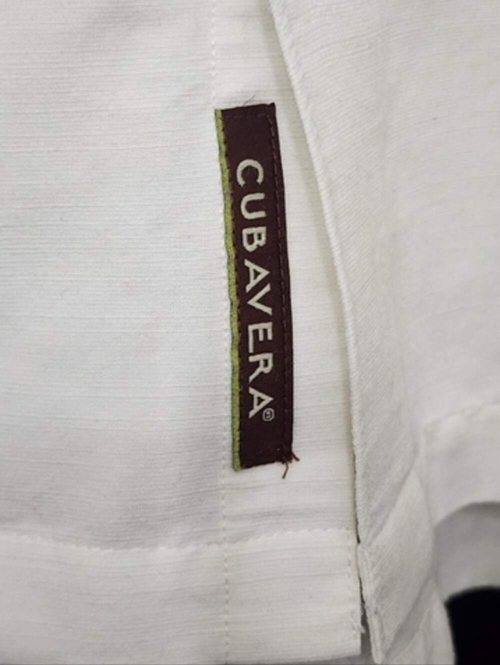 Vintage Cubavera Men's Retro Bowling Shirt XXL Off-White Sand Two-Tone Resort - Picture 4 of 10